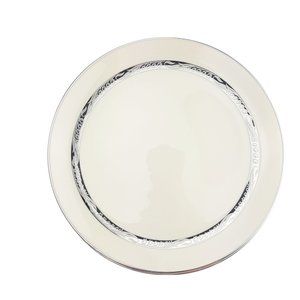 Flintridge China Bridal Wreath Platinum Trim Dinner Plates Set Of 2